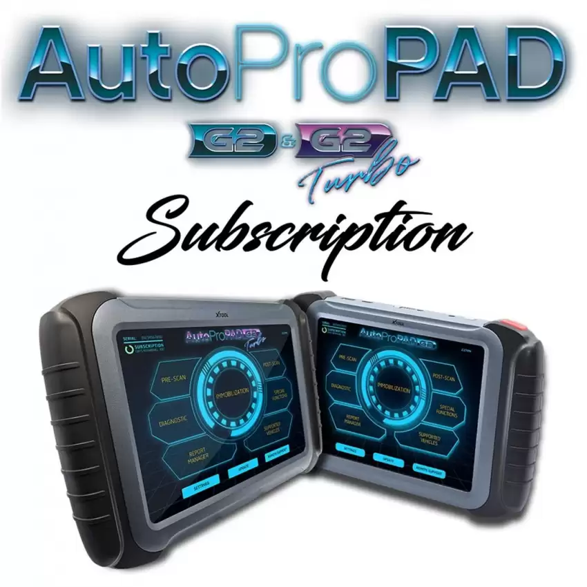 XTOOL AutoProPAD G2/G2 Turbo ﻿Updates, Support & Extended Warranty Subscription