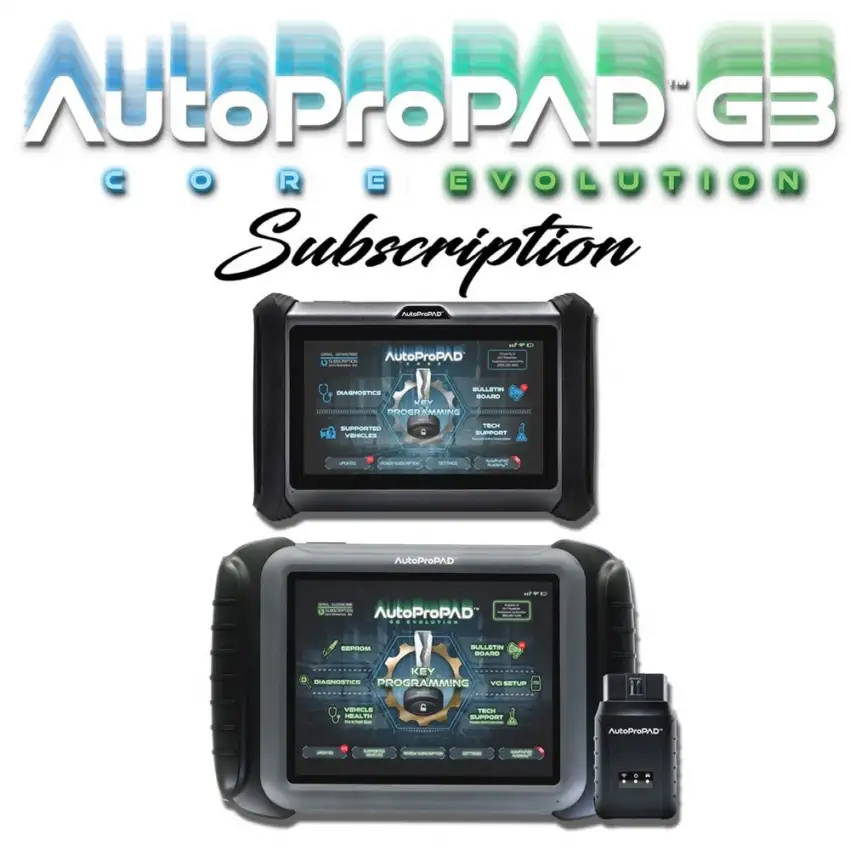 AutoProPAD G3 Evolution & Core 1-Year Subscription – Updates, Support, & Warranty Extension
