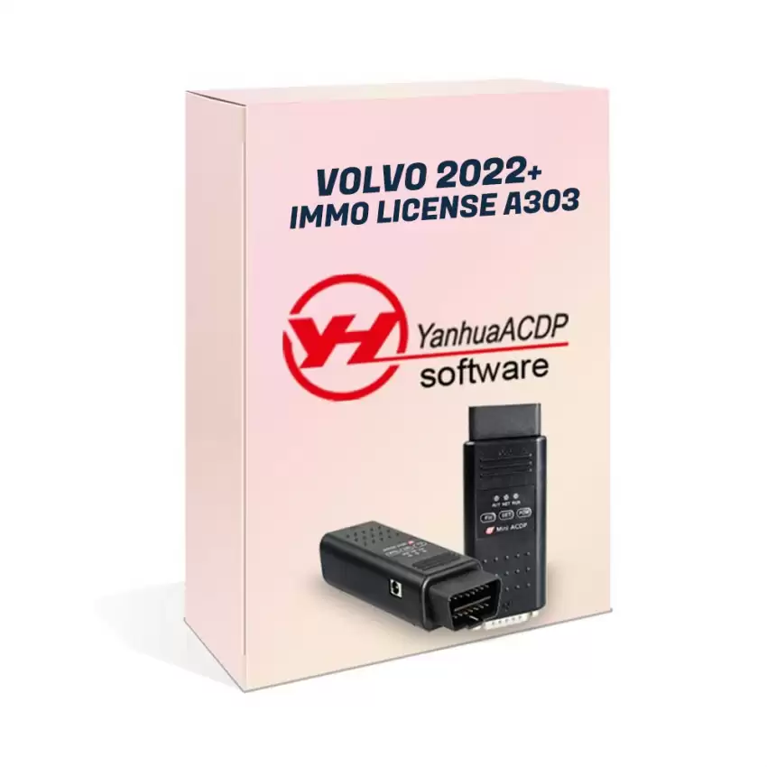 Yanhua ACDP Volvo 2022+ IMMO A303 License Activation