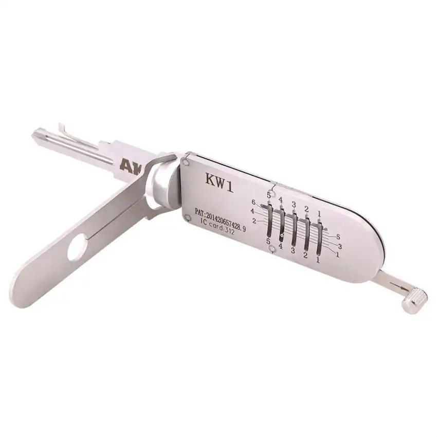 AKK KW1 2-in-1 Tool for Kwikset keyway KW1 5 Pins Locks