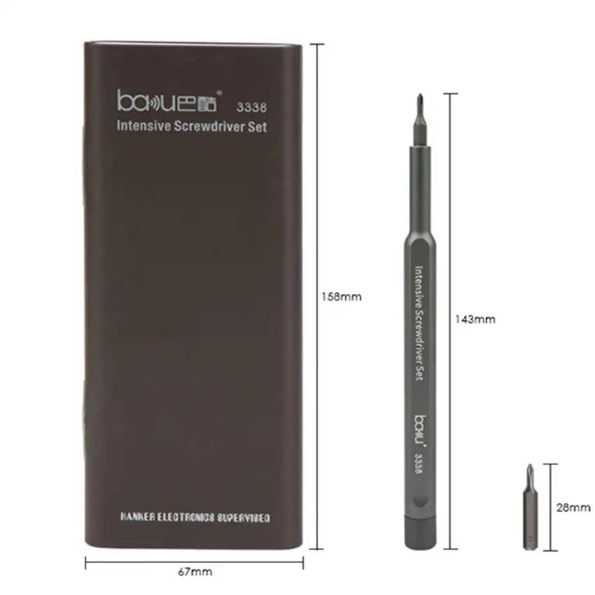 High Quality Baku BA-3338 24 In 1 Multifunctional Screwdriver Set Mobile Computer Repair Tool