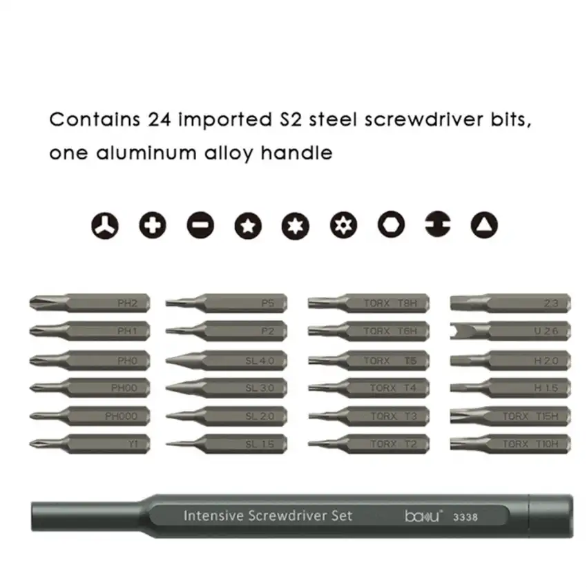Baku BA-3338 24 in 1 Precision Screwdriver Set
