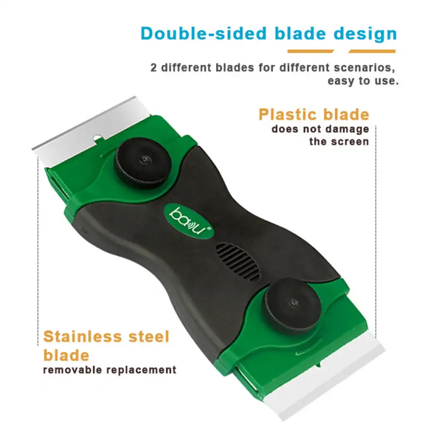 High Quality Baku BA-7384 Double Sided Remove Blade - Screen Cleaning Replace Tool