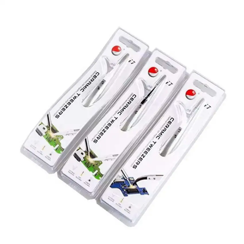 High temperature resistant ceramic tip Baku BA-I7 ESD Ceramic Tweezer