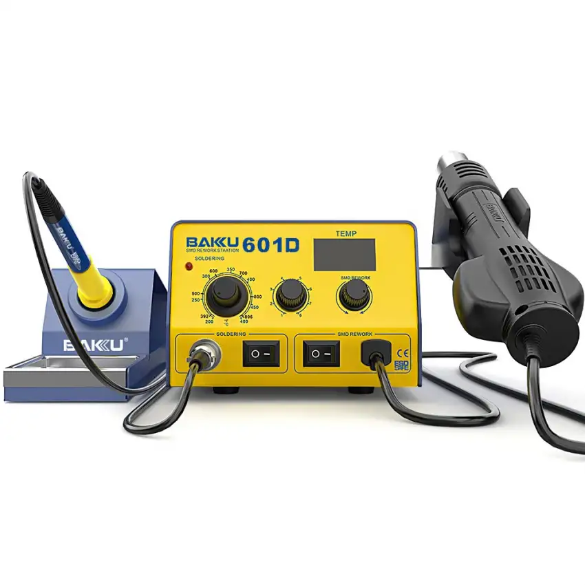 BK-601D LED Digital Display Hot Air SMD Rework Station Hot Air Solder 220V BAKU