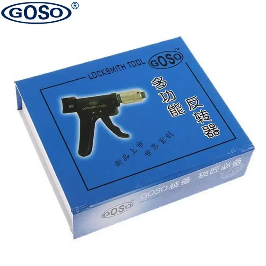GOSO gun style plug spinner is equipped with three different shapes and dimensions gun muzzles.