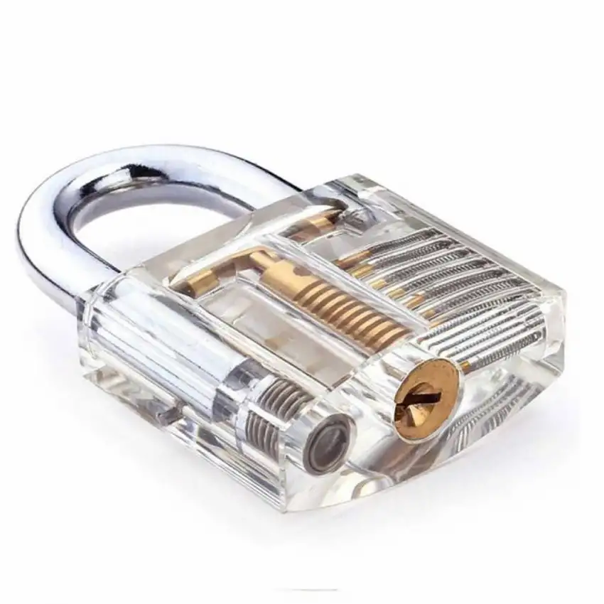 Transparent Visible Padlock Practice Lock KLOM