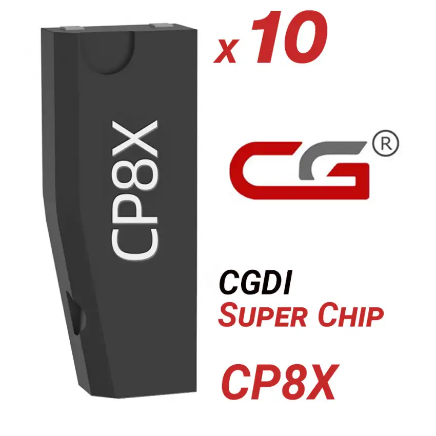 CGDI CP8X Super Chip Pack of 10 | Universal Rewritable Transponder