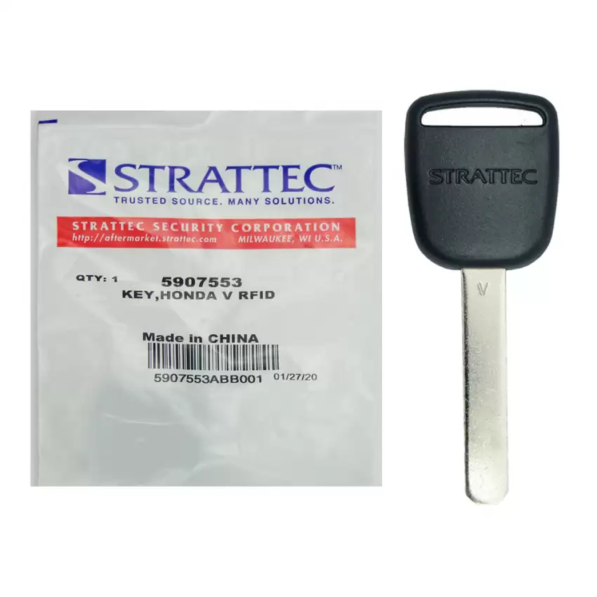 Honda Acura Transponder Key Strattec 5913982 HO03-PT Chip 46