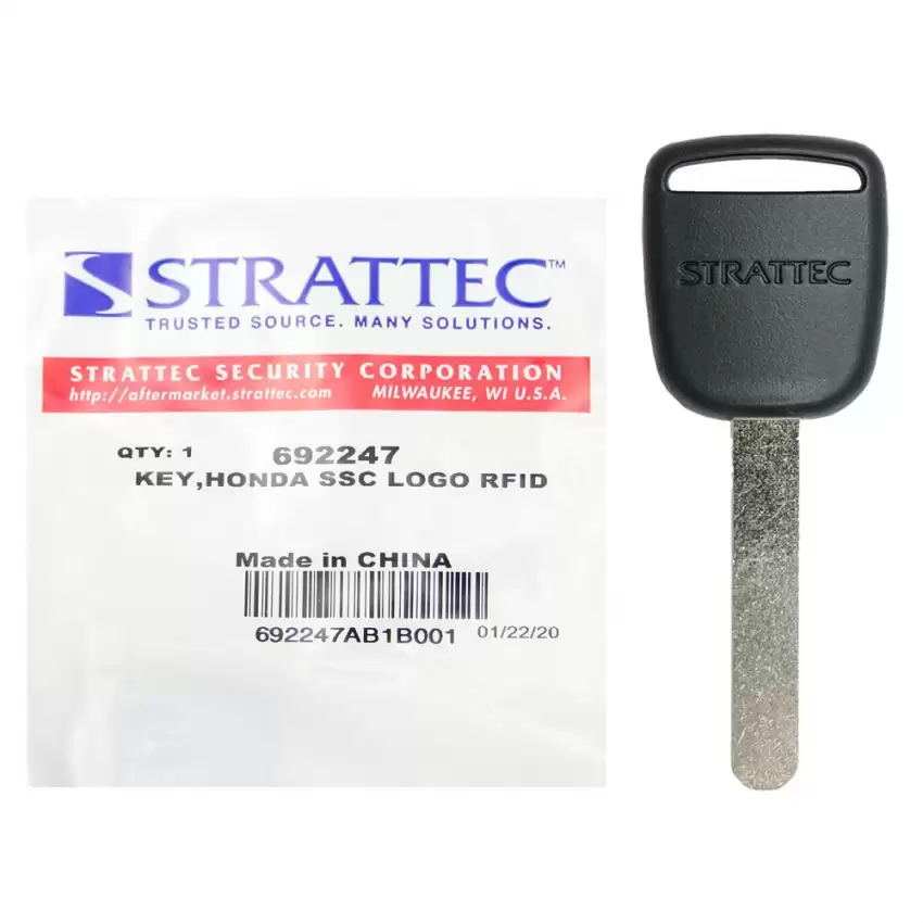 Honda Transponder Key Strattec 692247 HO01-PT Chip MEGAMOS 13
