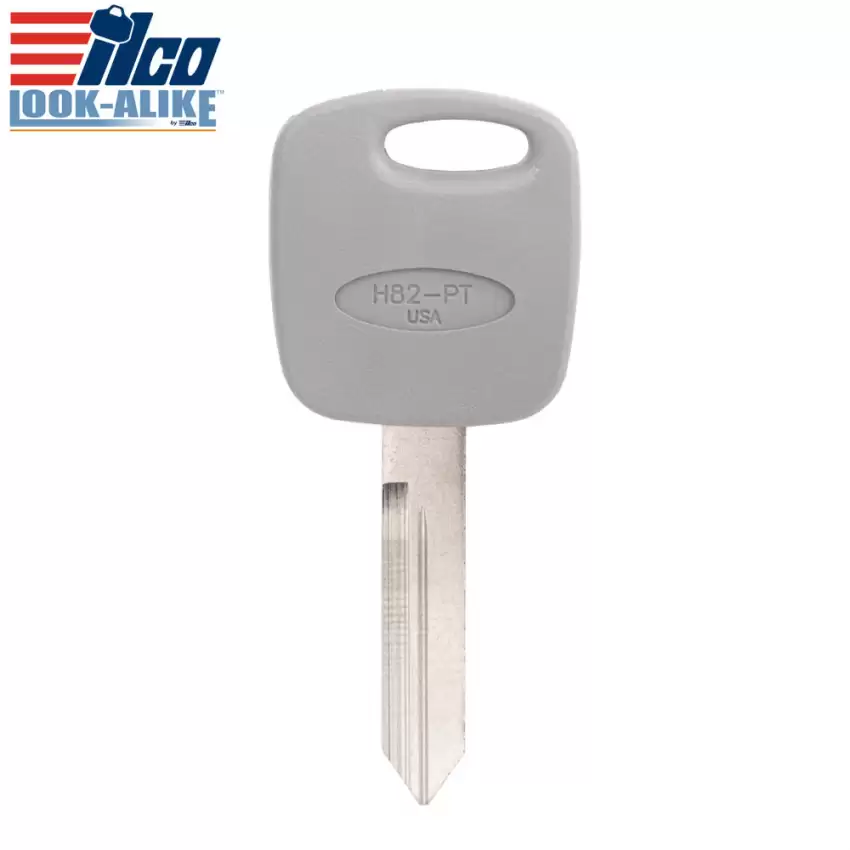 ILCO Transponder Key H82-PT for Ford Lincoln Texas ID 4C Glass Chip