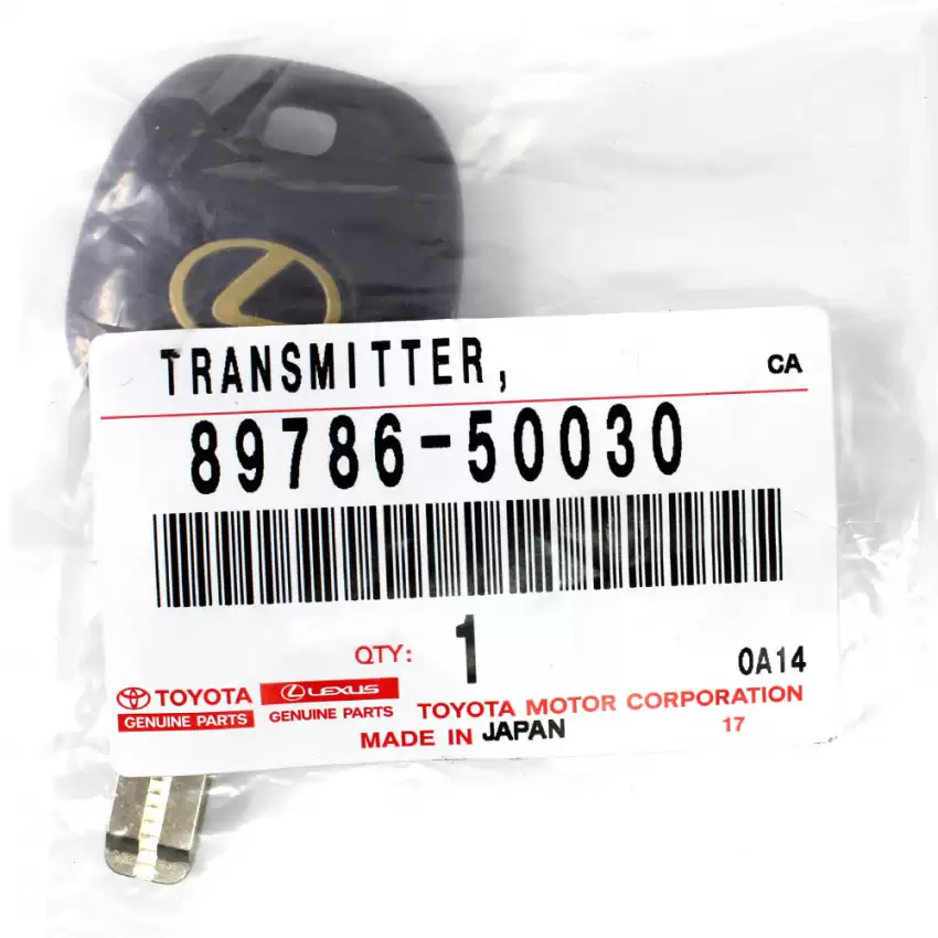 Lexus Genuine Transponder Blank Key 89786-50030 - TK-LEX-50030  p-2