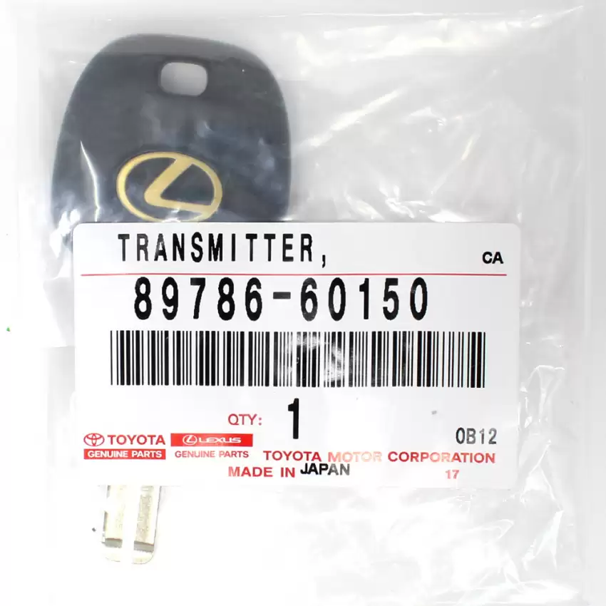 Lexus Genuine Transponder Blank Key 89786-60150 - TK-LEX-60150  p-2