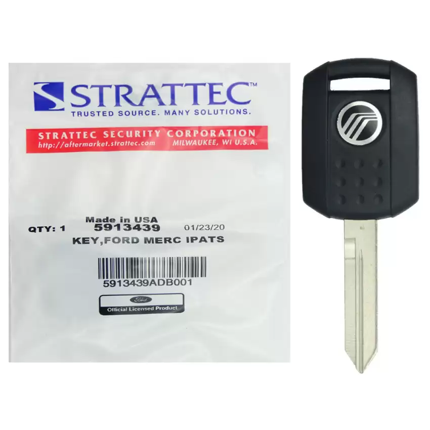 Mercury Transponder Key Strattec 5913439 H92 H84 H85 Chip 4D63 80-Bit