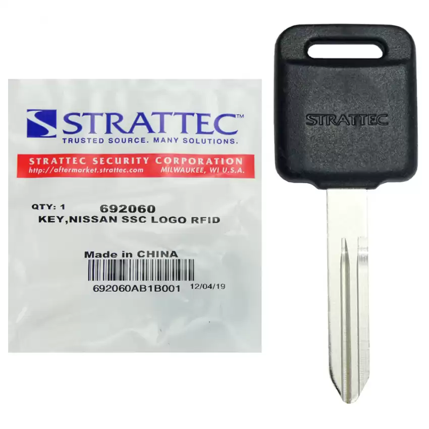 Nissan Infiniti Transponder Key NI01 / NI02 Strattec 692060 Chip 4D60