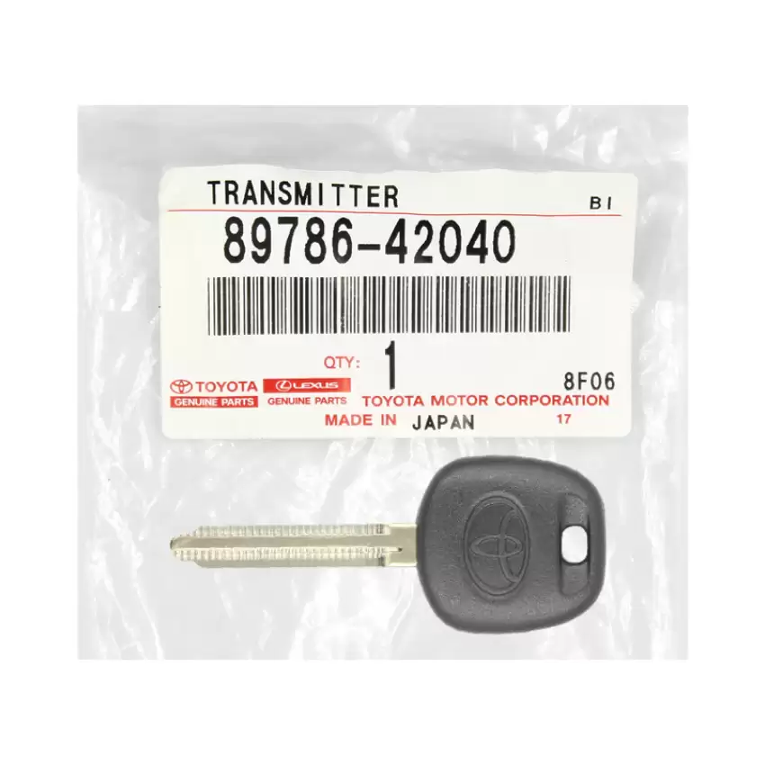 Toyota Valet H Genuine Transponder Key 89786-42040 
