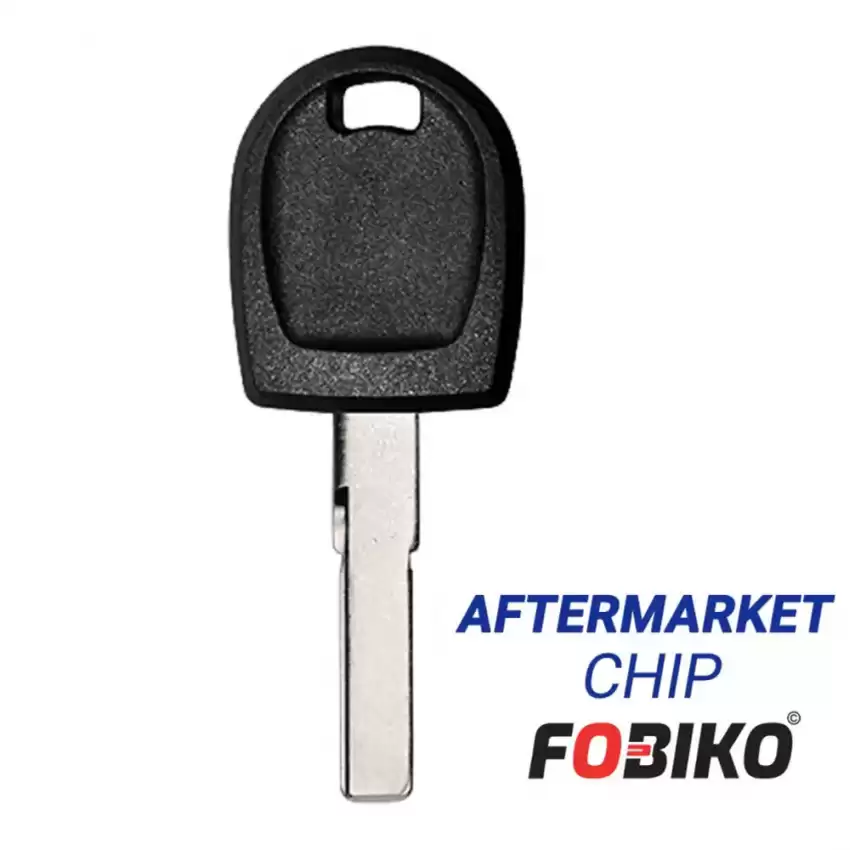 Transponder Key For Audi VW HU66T6 With Aftermarket Chip 48