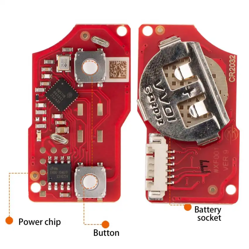 Xhorse XKB528EN VVDI Flip Wire Remote Key 2nd Generation B5 Style 2 Button Replaces XKB508EN