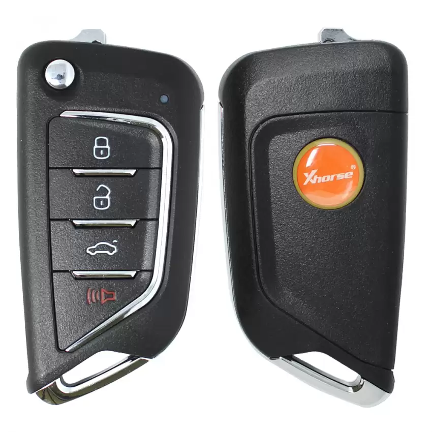 Xhorse Universal Wired Remote Key Cadillac Style 4 Buttons XKCD02EN works with VVDI Key Tool/MINI Key Tool/VVDI2 XSKF20EN