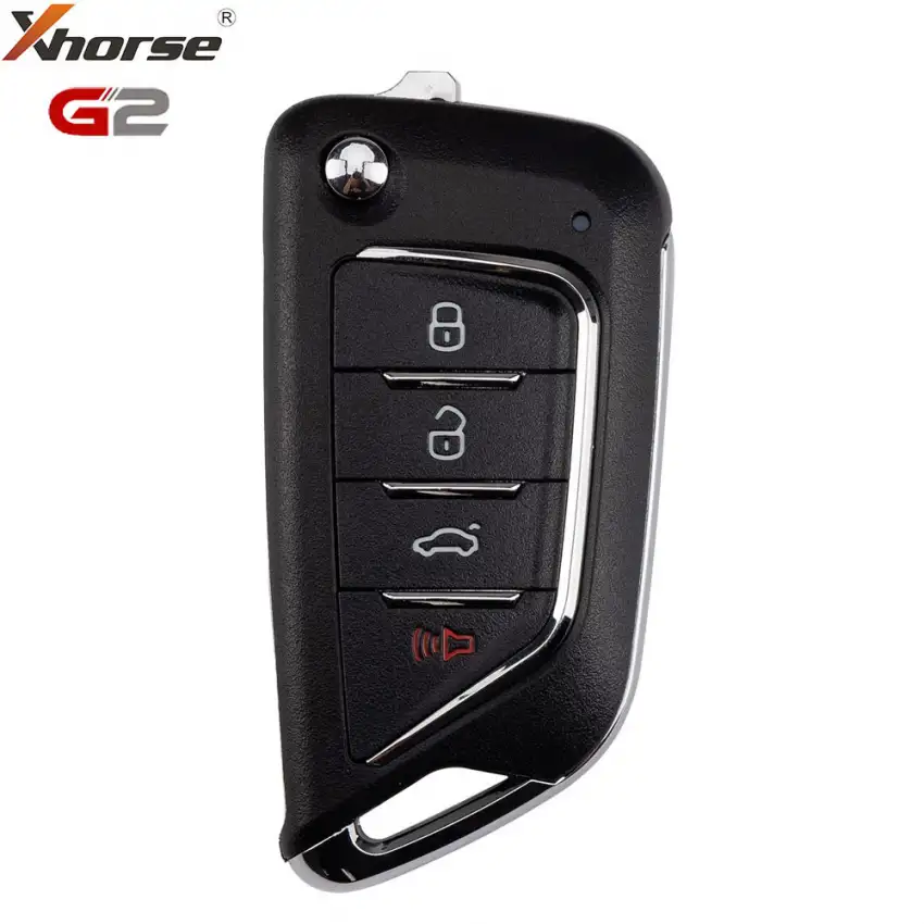 Xhorse Universal Flip Wire Remote Key 2nd Generation 4 Button Cadillac Type XKCD06EN (New Version of XKCD02EN)