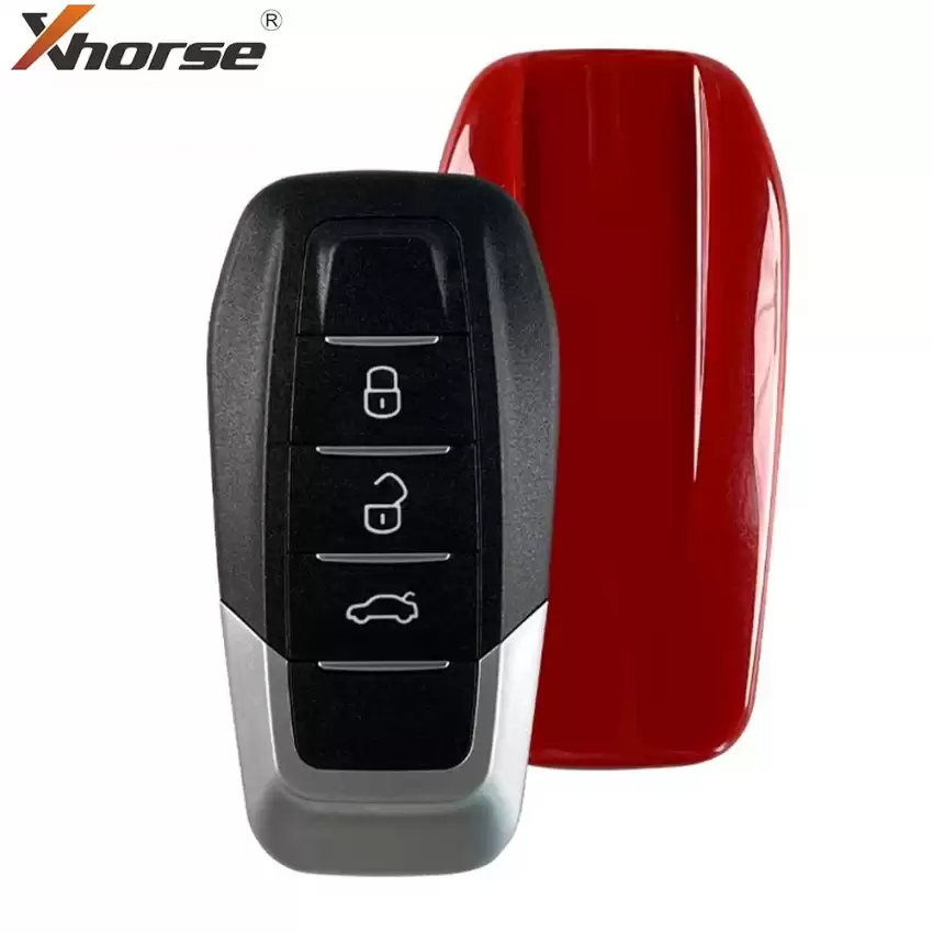 Xhorse Universal Wire Remote Key Red Back Cover 3 Buttons XKFEF1EN