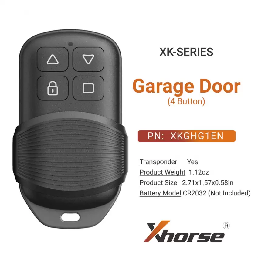 Xhorse Garage Remote Control 4 Button - CR-XHS-XKGHG1EN  p-2