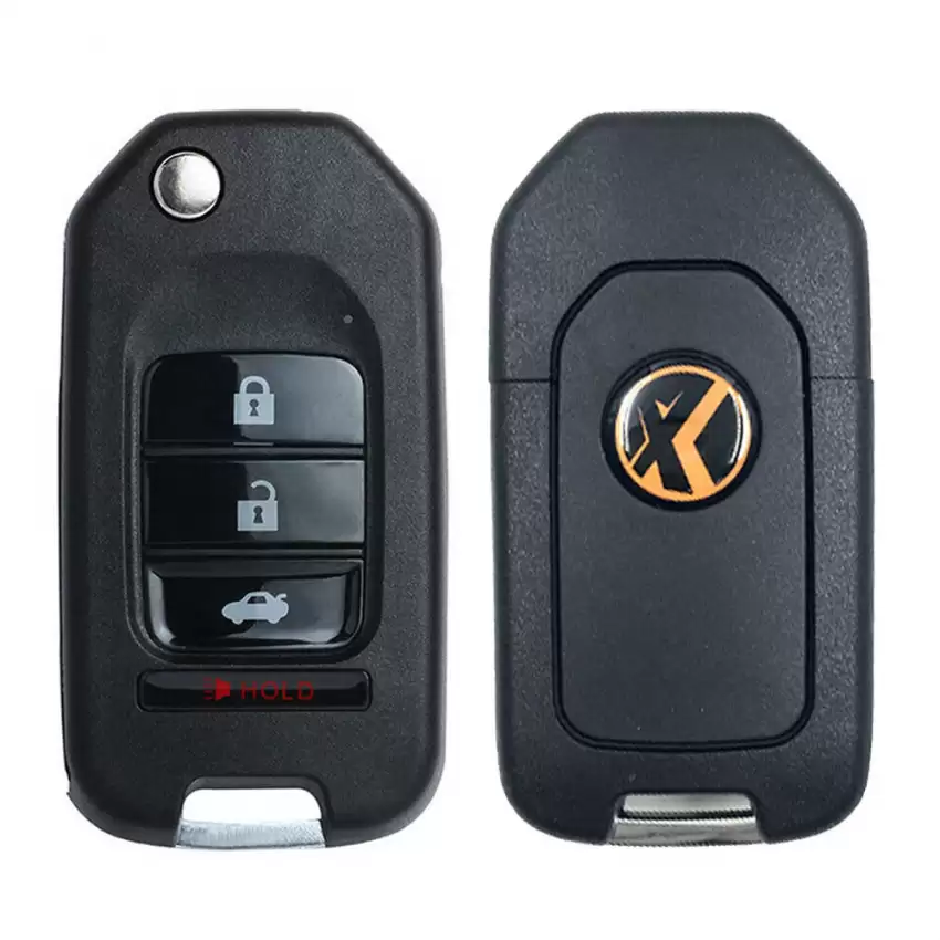 Xhorse Universal Wire Flip Remote Honda Style 4 Buttons with Trunk and Panic Button for VVDI Key Tool XKHO01EN