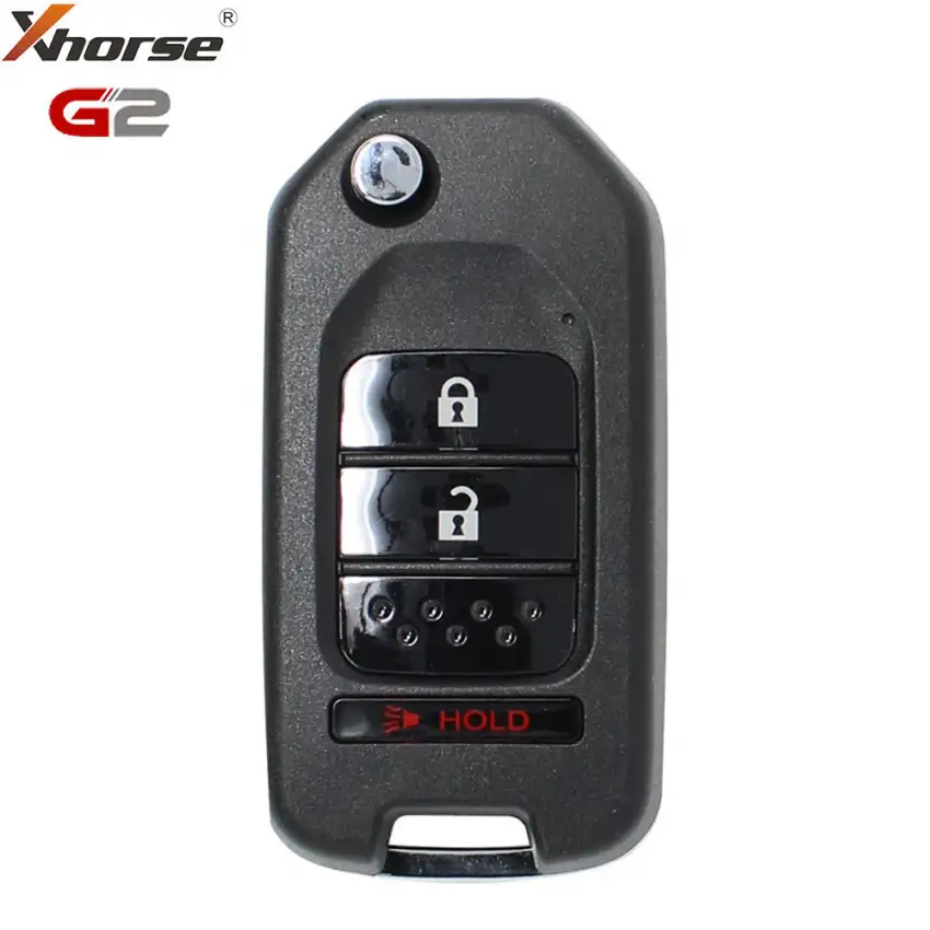 Xhorse Universal Wire Flip Remote Key 2nd Generation Honda Style 3 Button XKHO22EN (New Version Of XKHO02EN)
