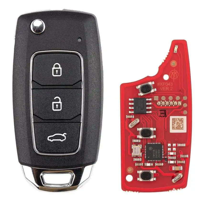 Xhorse XKHY25EN Universal Wired Remote Key 2nd Generation Hyundai Type 3 Button (New Version of XKHY05EN)