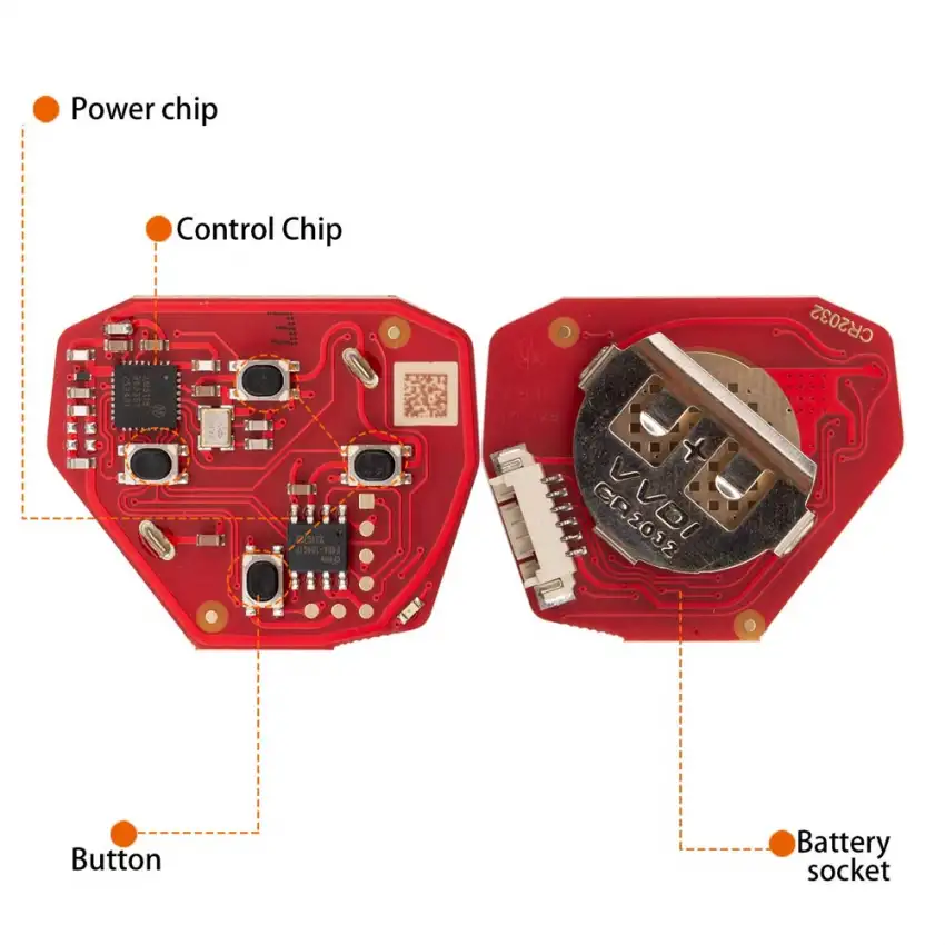 Xhorse XKTO22EN 2nd Generation Universal Wire Remote Key Toyota Type 4 Button Replaces XKTO02EN