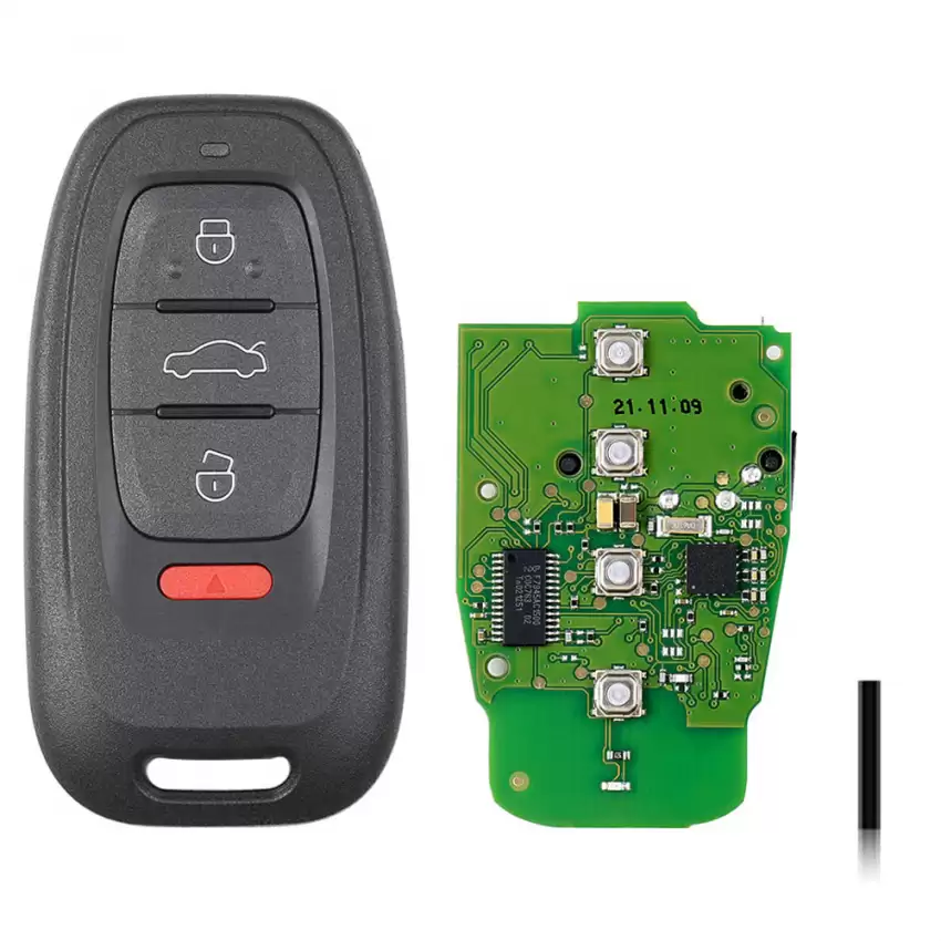 OEM New Xhorse Universal Smart Proximity Remote Key Audi Style 4 Button XSADJ1GL A6L Q5 A4L A8L 4B