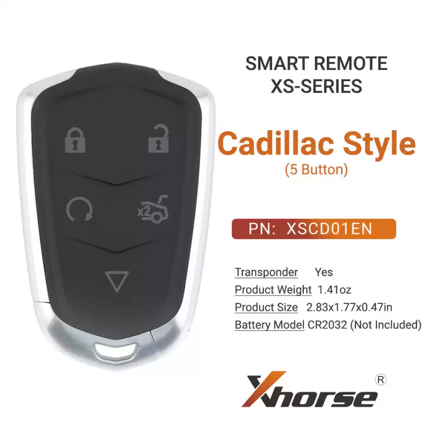 Xhorse Cadillac Style Universal Smart Remote Key XSCD01EN 5 Button 