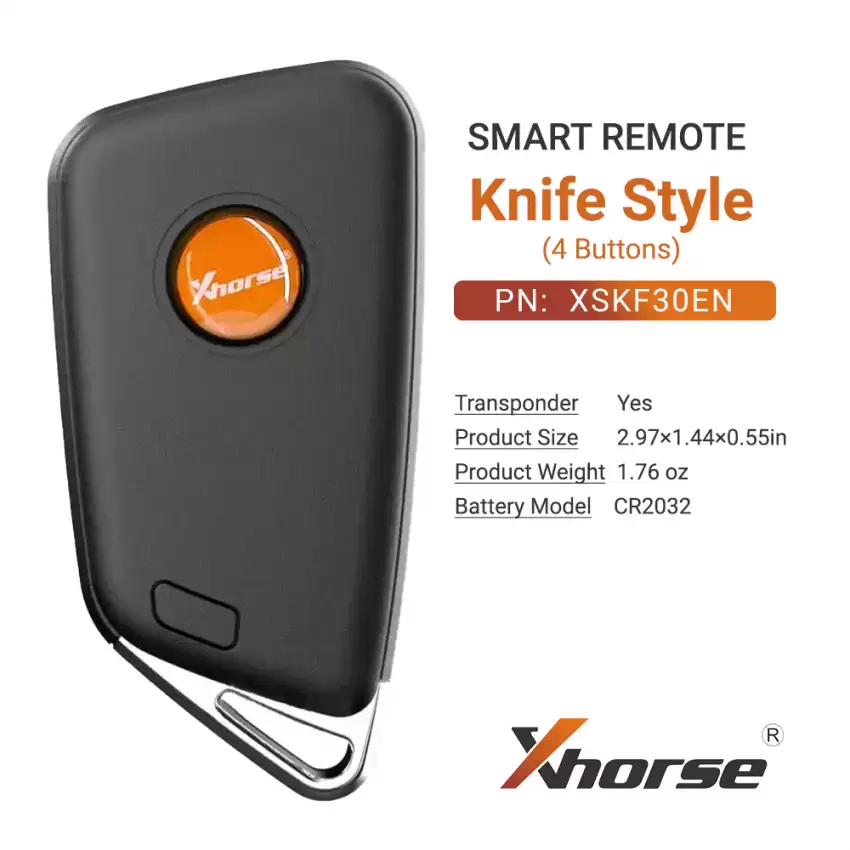 Xhorse Universal Smart Remote Key Knife Style 4 Button XSKF30EN - CR-XHS-XSKF30EN  p-3