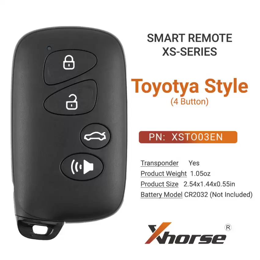 NEW Xhorse XSTO03EN Universal Smart Remote Universal Key XM38 Toyota Style 4 Button