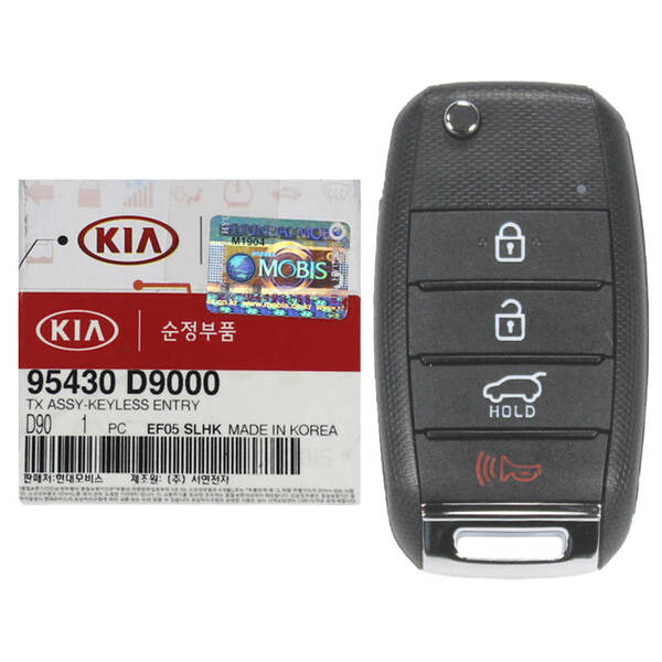 Kia Sportage 2016-2020 4-Button Flip Key Fob – FCC TQ8-RKE-4F27, Part 95430-D9000