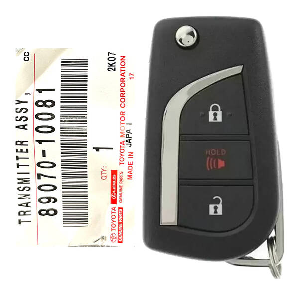 Flip Remote Key for 2018-2019 Toyota C-HR MOZB97TZ 89070-10081
