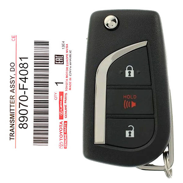 Toyota C-HR Flip Remote Key 89070-F4081 MOZB97TZ