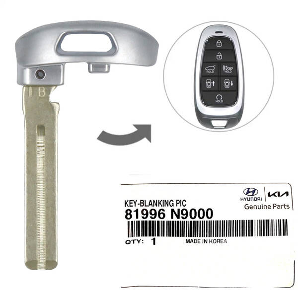 Hyundai Santa Cruz, Sonata Emergency Insert Key Blade 81996-N9000