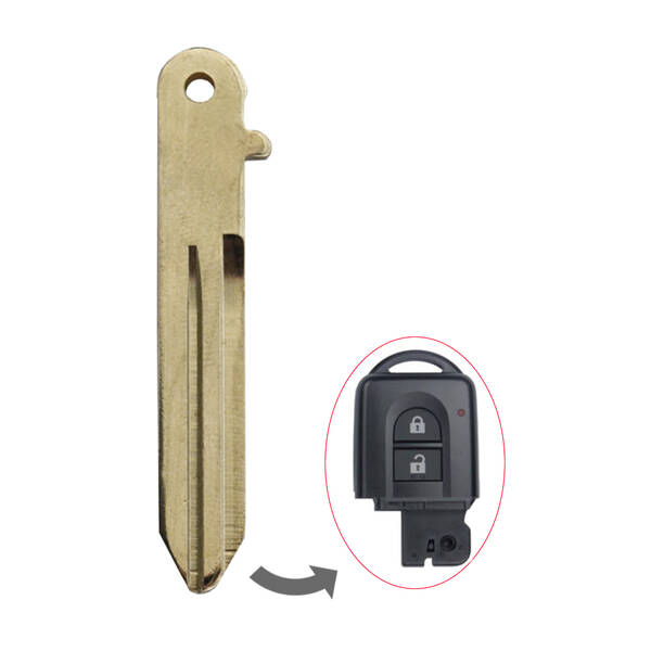 2x Replacement Keyless Entry Remote Insert Key Blades For Nissan – Black, Direct Fit 3 thumbnail image
