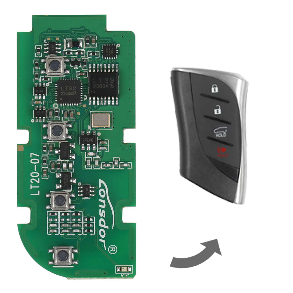 Lexus LT20-07 Smart Key PCB Board 8A Chip Lonsdor