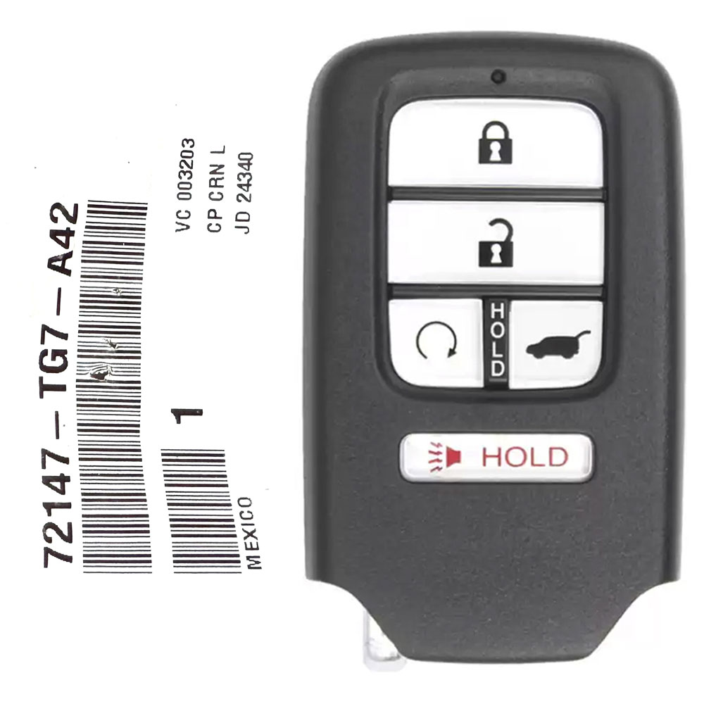Honda Pilot CR-V Civic Smart Key Fob 72147-TG7-A41 KR5V2X
