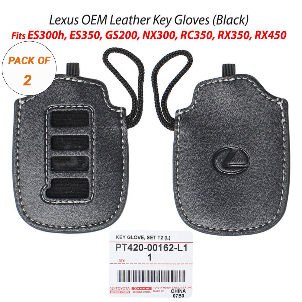 Lexus F Sport Black & Red Leather Key Gloves (PT420-00162-F2)