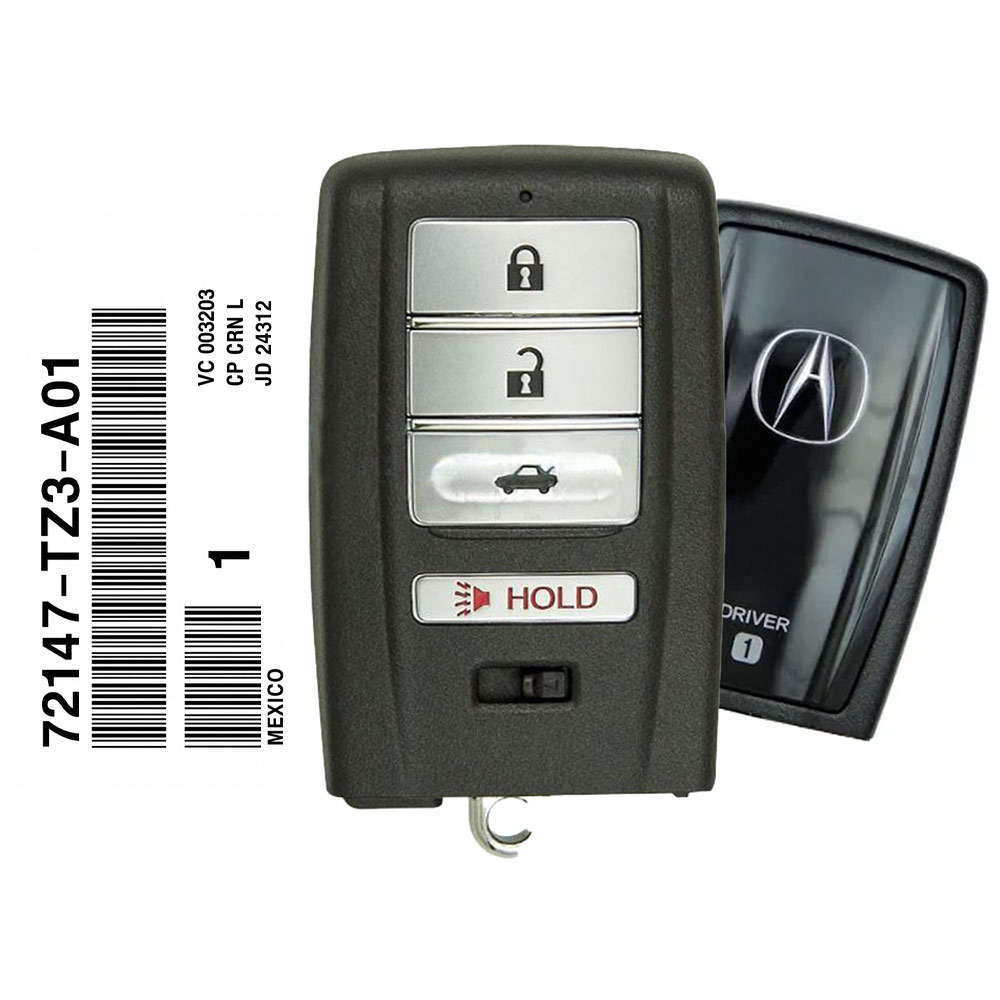 Acura ILX RLX TLX 72147-TZ3-A01 KR5V1X Smart Remote Key Driver 1
