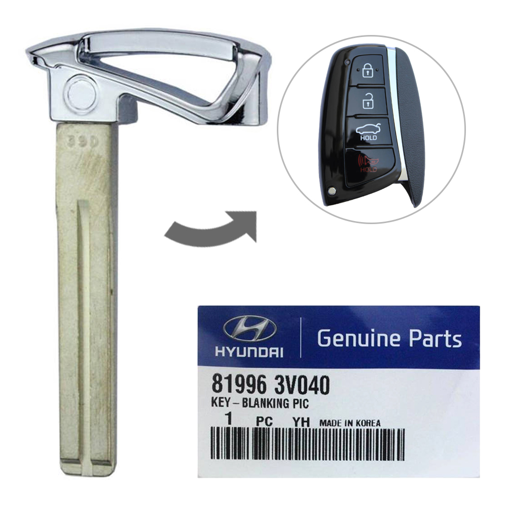 2014-2017 Hyundai Azera OEM Emergency Insert Key Blade 81996-3V040  81996-3N700