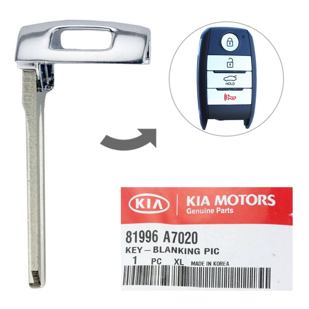 2014-2018 KIA Forte Genuine Emergency Insert Key Blade 81996A7020