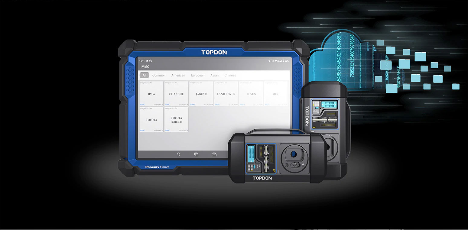 TNinja Box OBD, MCU, EEPROM Automotive Key Programmer TOPDON