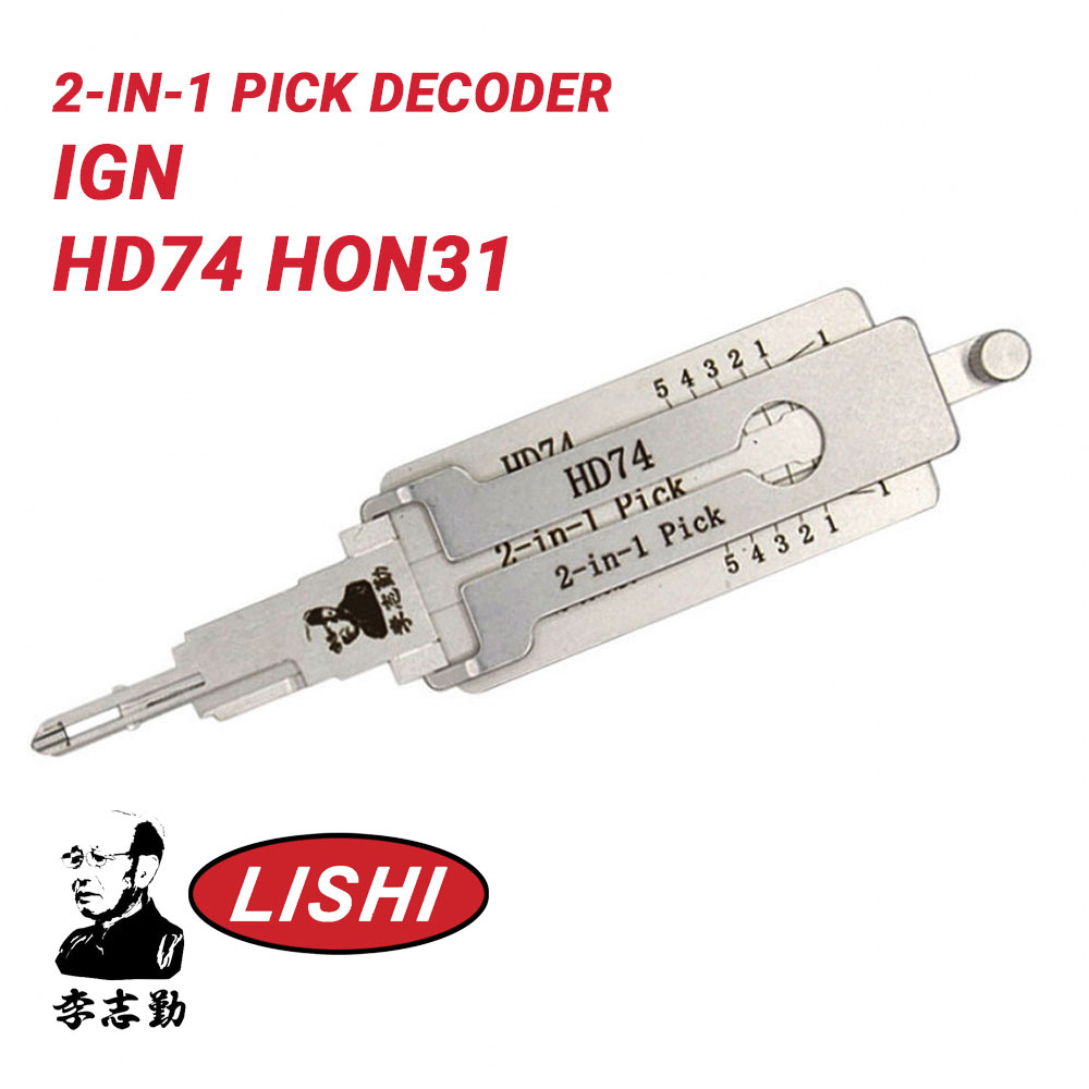 Original Lishi For Honda Motorcycles HD74 HON31Pick Decoder AG