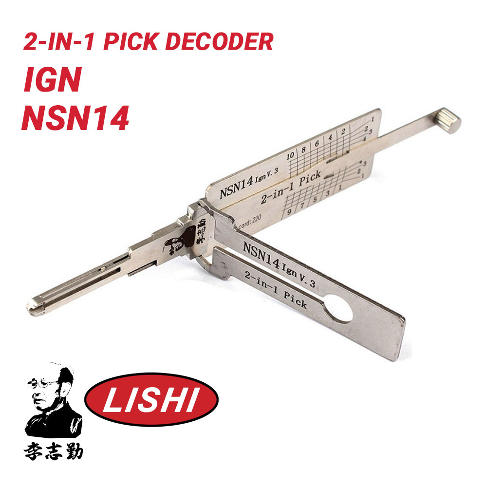 Original Lishi for Nissan Subaru Pick Decoder Ignition Anti