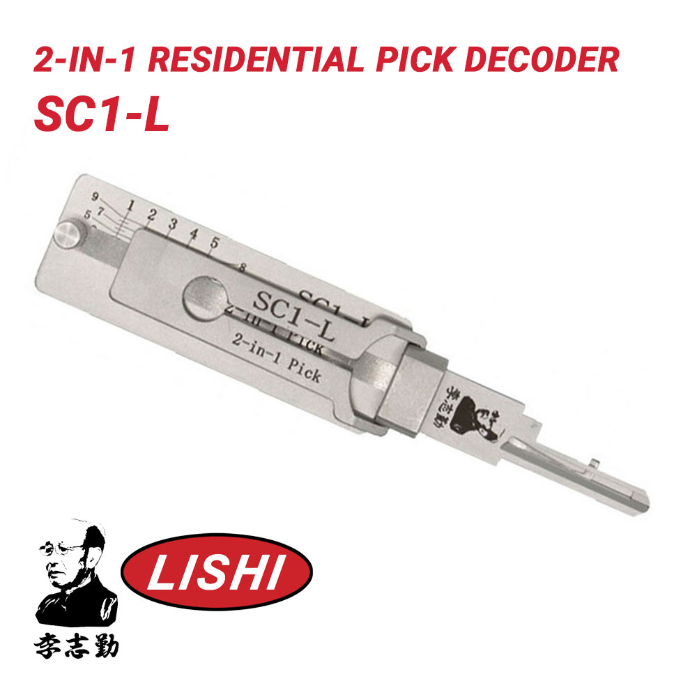 Original Lishi Schlage SC1-L Residential Pick Decoder (Reverse