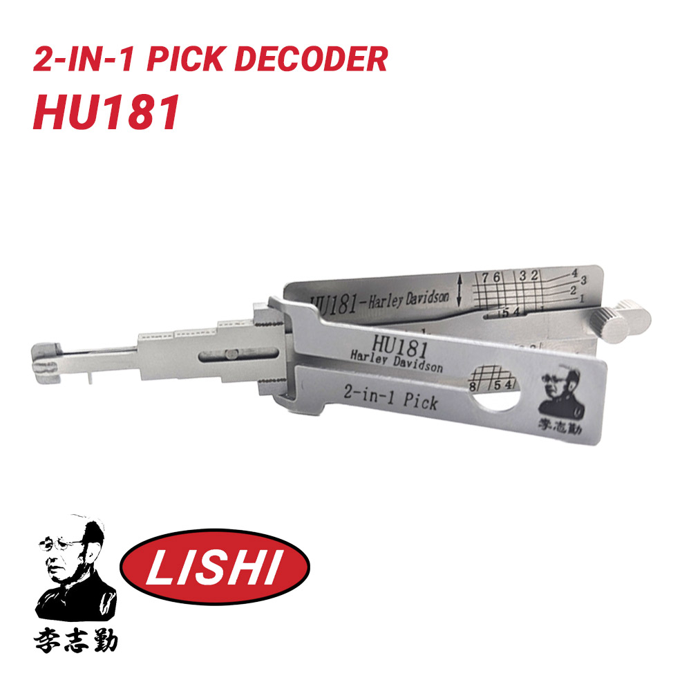 Original Lishi for Harley Davidson HU181 2-in1- Pick Decoder